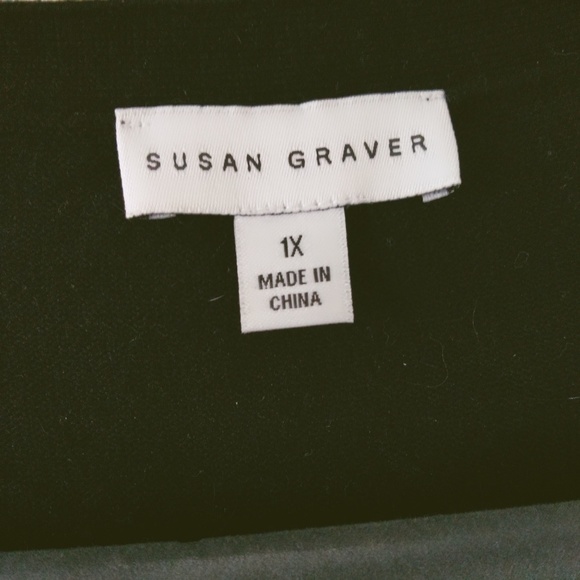 Susan Graver mixed fabric cardigan - Picture 7 of 8